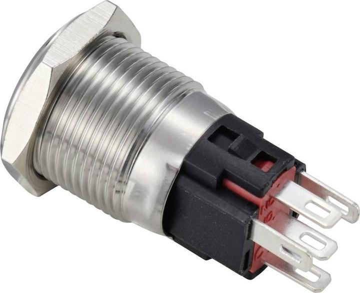 Actual product image Tru Components TC-12647420 Pressure switch 250 V/AC 3 A 1 x Off/(On) IP65 Green r