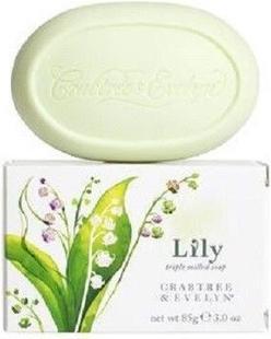 Actual product image Trussardi Crabtree Evelyn Lily Triple Milled Single Bar Soap 85g - New in Box (Hard soap)