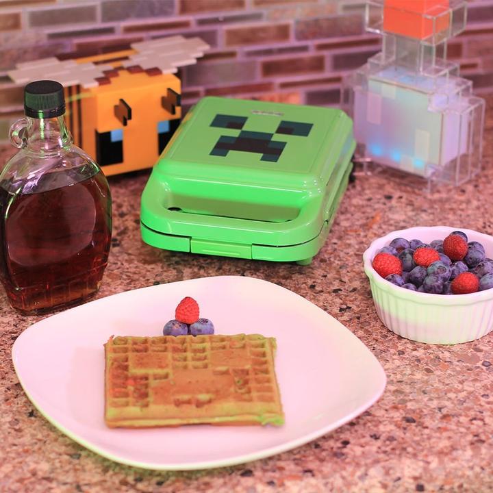 Actual product image Ukonic Ukon!c Waffle Iron Minecraft Creeper