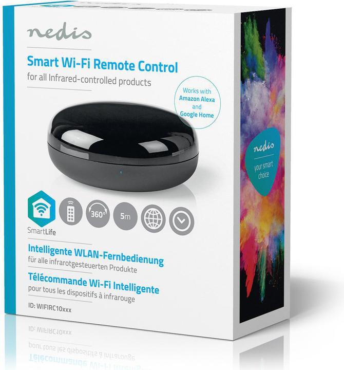 Produktbild Nedis WLAN Smart Universal Fernbedienung WIFIRC10CBK (Universal Fernbedienung, Infrarot, WLAN)