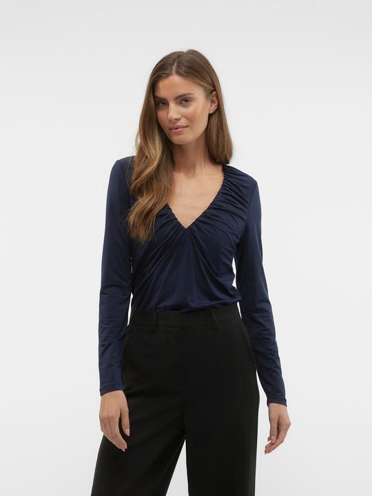 Image du produit Vero Moda Vmhanna Bianca Ls V-Neck Top Jrs Pop2 Top (XS)