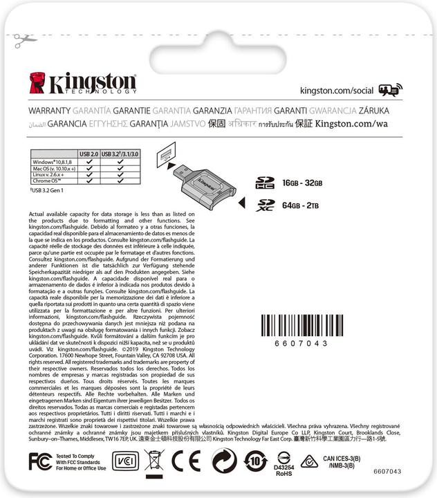 Produktbild Kingston Canvas React Plus, inkl Adapter (128 GB, SDXC, U3, UHS-II)