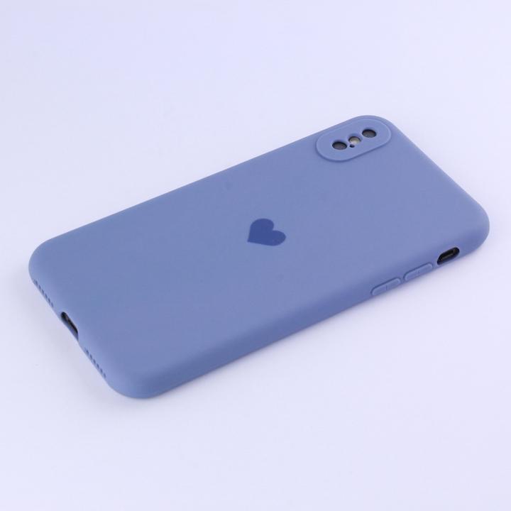 Produktbild PhoneLook Hülle Silikon Mat Herz lavendel (Apple iPhone X)