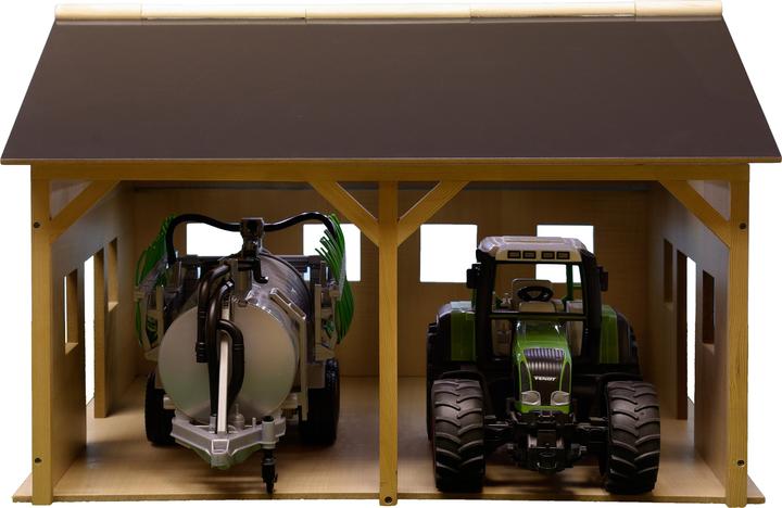 Actual product image Kids Globe Farming Shed for 2 tractors