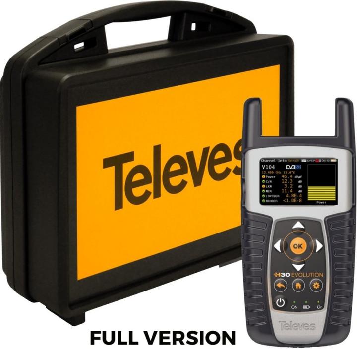 Immagine prodotto Televes H30Evolution con attrezzatura completa IPTV + WIFI - Analizzatore H30E-F