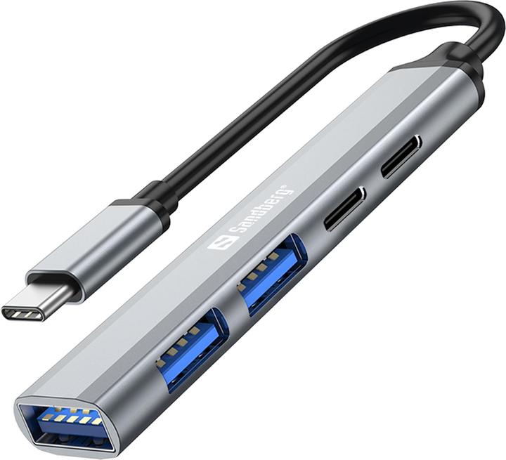 Sandberg USB-C to 3xUSB-A+2xUSB-C SAVER (USB-C, 5 Ports)