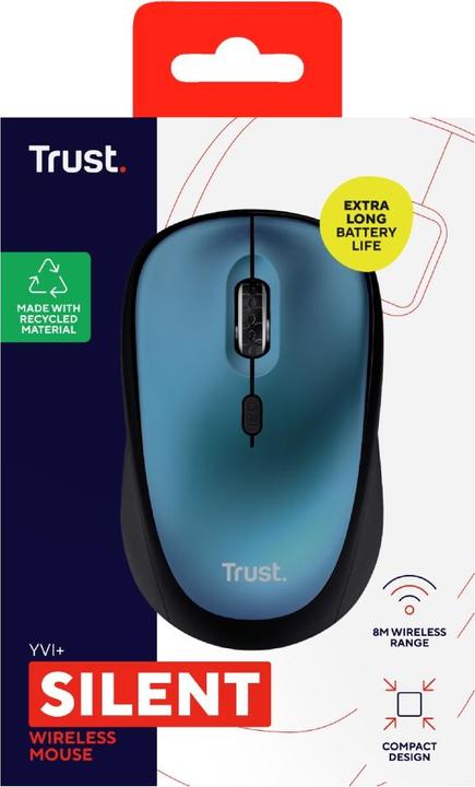 Produktbild Trust YVI+ Wireless Mouse blue (Kabellos)