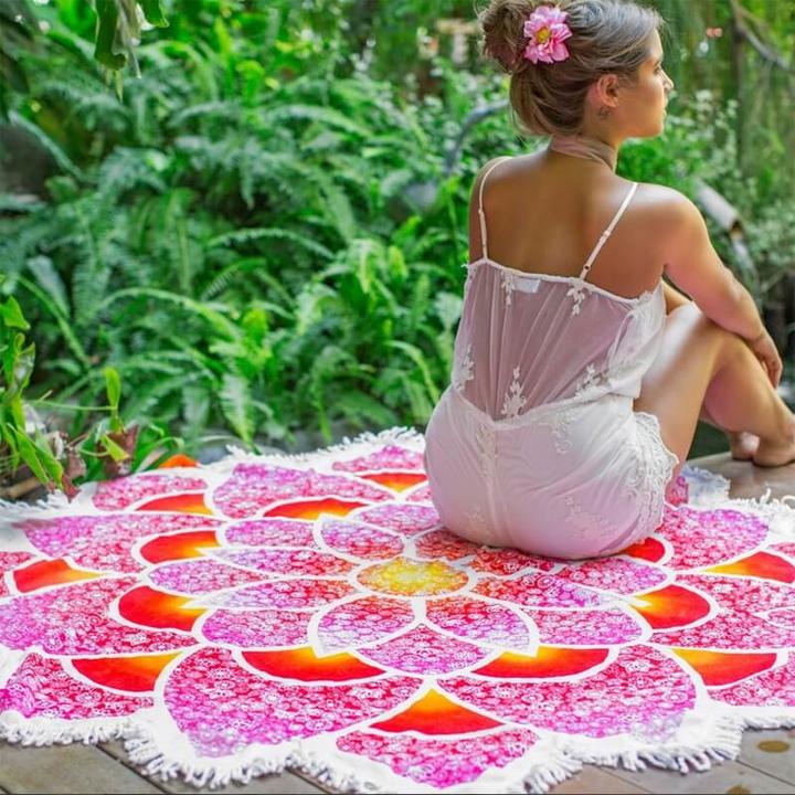 Immagine prodotto Cover-Discount Telo mare rotondo Lotus (150 cm)