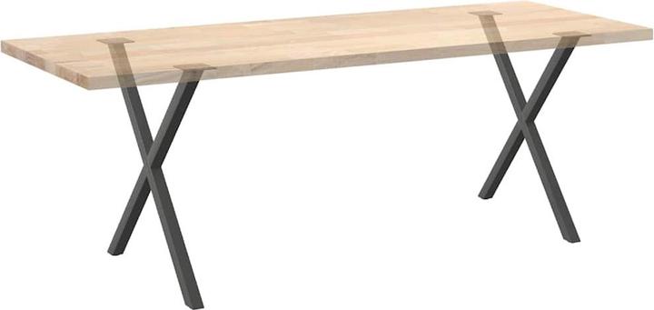 Produktbild VidaXL Esstischbeine X-Form 2 Stk. Anthrazit 70x(72-73) cm Stahl Tischbein