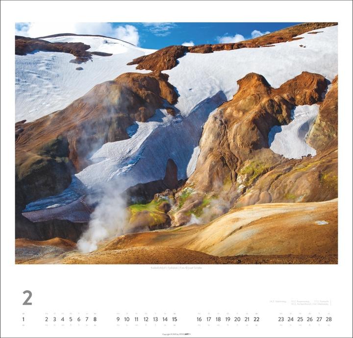 Produktbild Island Kalender 2026 - Insel aus Feuer und Eis (48 x 46 cm, Deutsch)