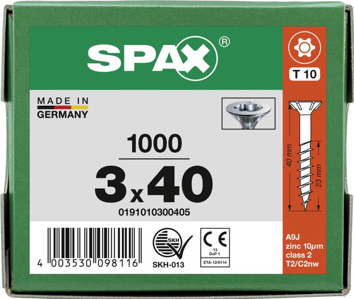 Produktbild Spax Spanplattenschrauben (1000 Schrauben pro Stück)