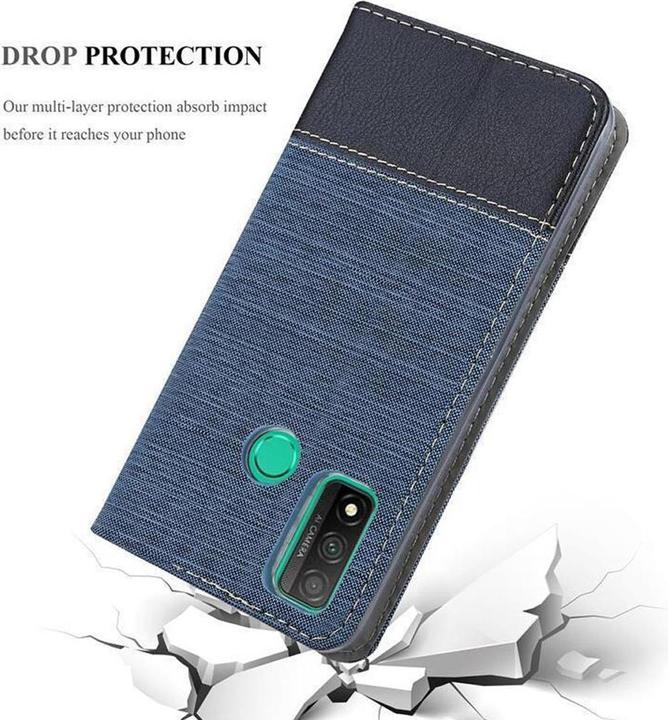 Produktbild Cadorabo Book Jeans Optik Cover (Huawei P Smart (2020))