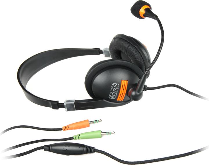 Actual product image Genesis NATEC NSL-0294 Natec Drone Headphones + Microphone, 2 x Mini Jack 3.5mm (Cable)