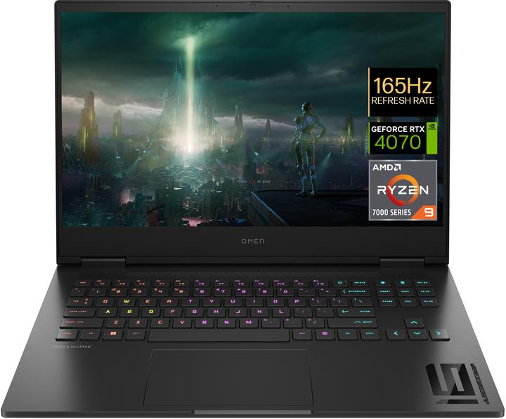 Produktbild HP Omen 16-xf0095ng (16.10", AMD Ryzen 9 7940HS, 16 GB, 1000 GB, DE)