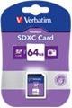Actual product image Verbatim SDXC Card Class 10 Premium (64 GB, SDXC, U1, UHS-I)