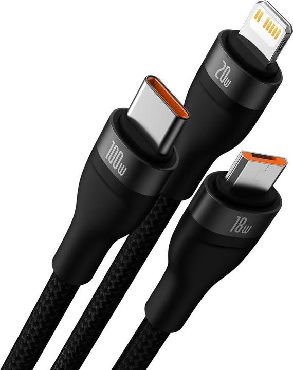 Produktbild Baseus Flash Series II“ C type USB (1.20 m, USB 3.2 Gen 1, 100 W)