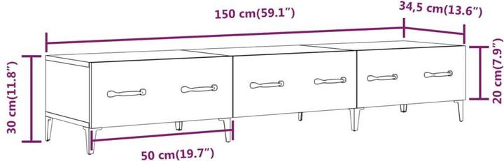 Immagine prodotto VidaXL Elliot (150 x 34,5 x 30 cm)