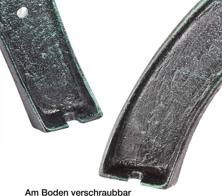 Produktbild Dema Parkbank Gartenbank Sitzbank Bank Gusseisen Holz mahagoni - farben 120 cm