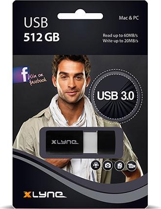 Actual product image Xlyne Highspeed Wave (512 GB, USB-A)