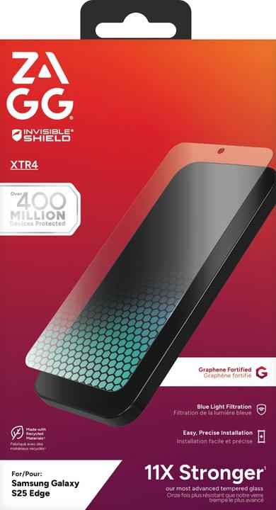 Image du produit Zagg Glass XTR4 (1 pièce(s), Samsung Galaxy S25 Edge)
