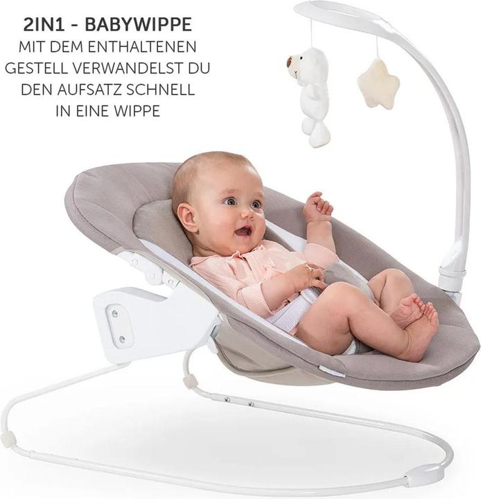 Produktbild Hauck Hochstühle Alpha Plus Black 4-tlg. Newborn Set Deluxe (Hochstuhl)