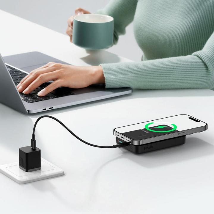 Produktbild Baseus Fast Charge Power Bank 10000mAh 30W Black (10000 mAh, 30 W, 23.10 Wh)