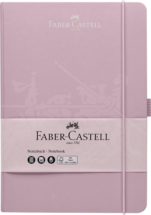 Produktbild Faber-Castell Notizbuch kariert Rose Shadows A5 (145 x 210 mm, Kariert, Harter Einband)