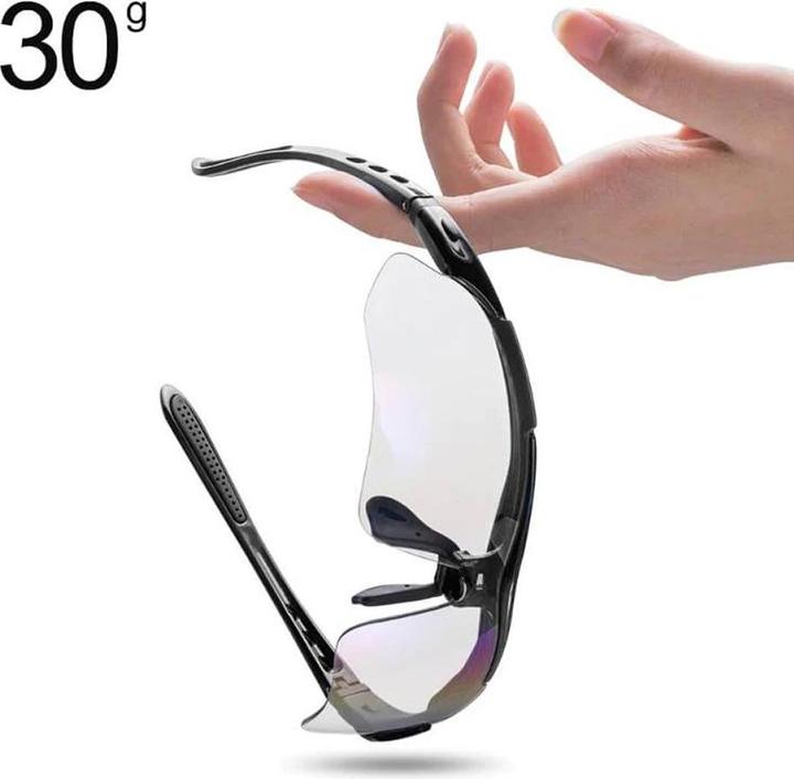 Actual product image Rockbros 10141 photochromic UV400 cycling glasses - red (Red, UV400)