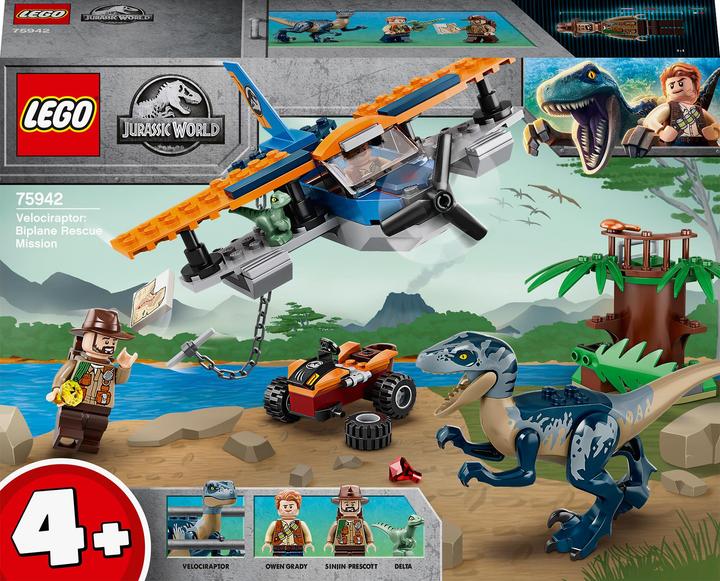 LEGO Velociraptor: Rettungsmission mit dem Doppeldecker (75942, LEGO Jurassic World)