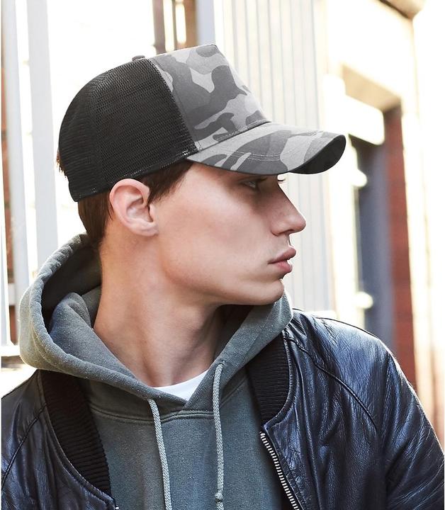 Actual product image Beechfield Retro camouflage trucker cap baseball cap with camouflage pattern (One size)