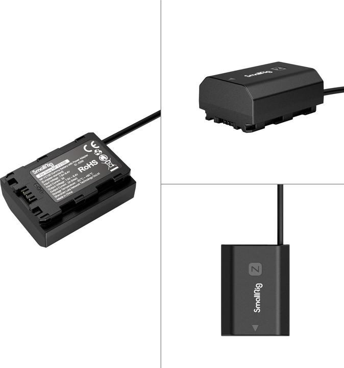 Image du produit SmallRig NP FZ100 Dummy Battery with Power Adapter (European standard) (Batterie de l'appareil photo)