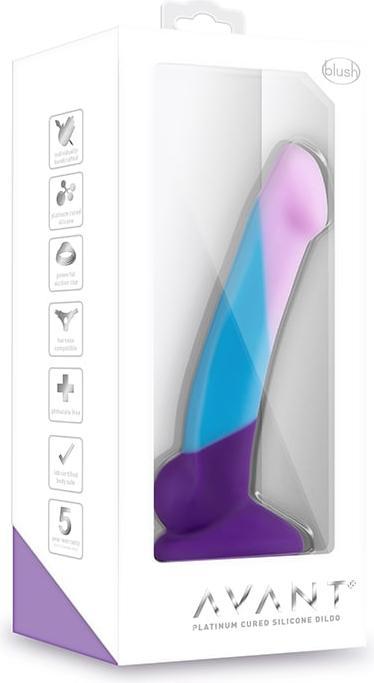 Actual product image Avant â Suko SilikonDildo mit Saugnapf â Purple Haze