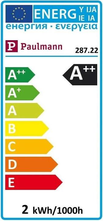 Energie-Label Paulmann Allgebrauchslampe (E27, 1.10 W, 100 lm, 1 x)