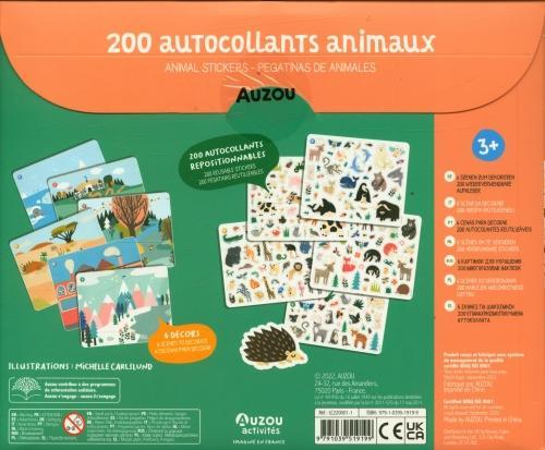 Actual product image Auzou France Animaux : 200 autocollants. Animal stickers. Pegatinas de animales
