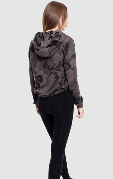 Actual product image Urban Classics Ladies Camo Cropped Hoody (M)