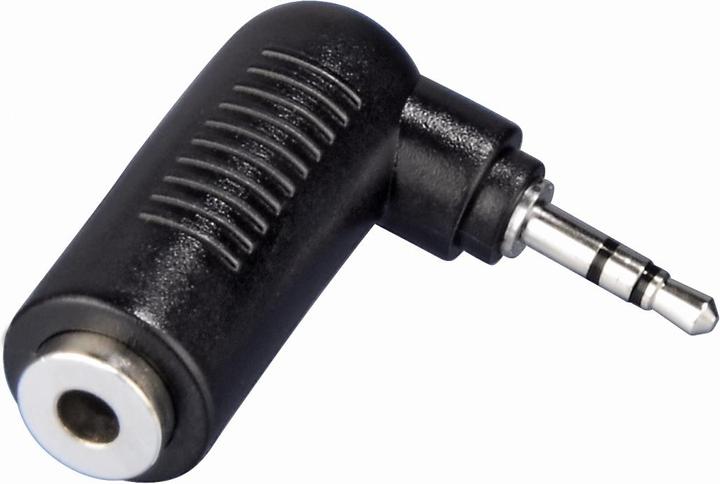 Produktbild Hama 3.5mm Klinken-Kupplung - 2.5mm Stecker (Winkeladapter)
