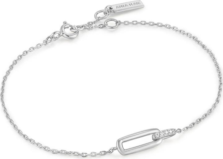 Ania Haie Armkette Glam Interlock 925 Sterling Silber (16.50 cm, 925er Silber)