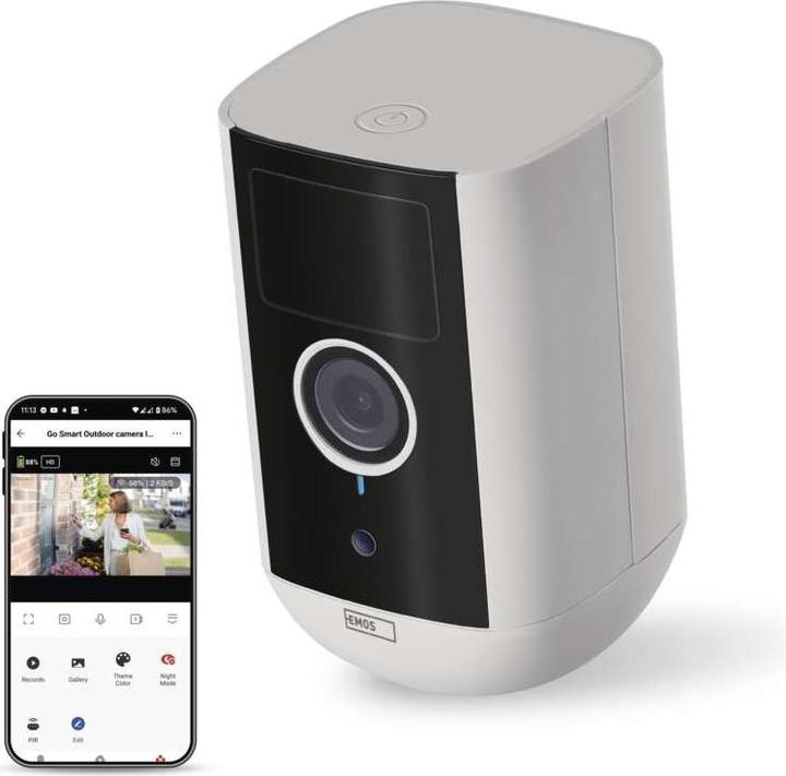 Produktbild Emos GoSmart Outdoor IP Kamera mit WiFi IP-210 SNAP, batteriebetrieben (2592 x 1944 Pixels)