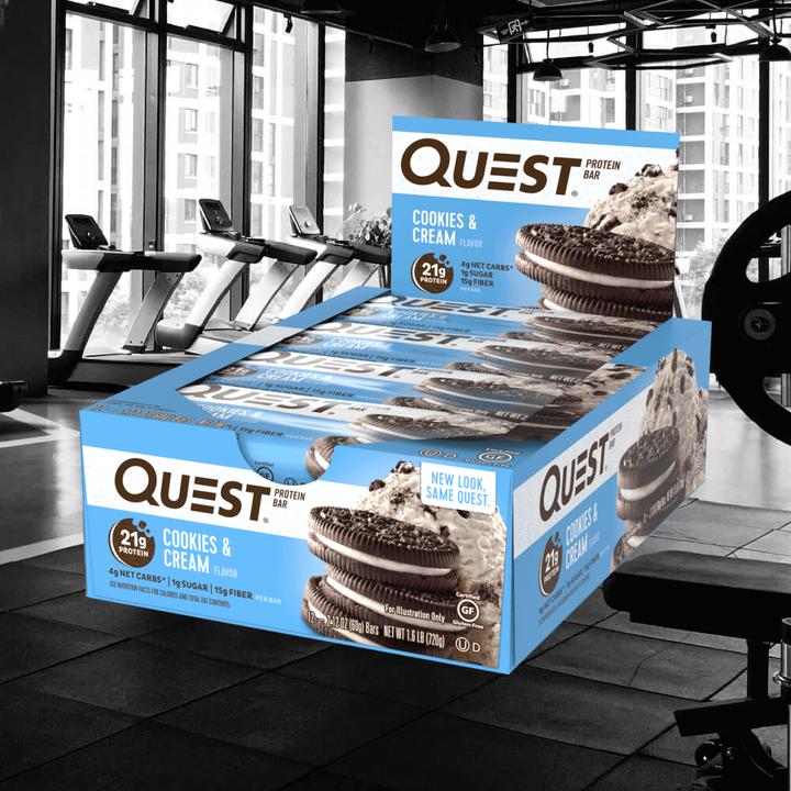 Produktbild Quest Bar (Cookies & Cream, 12 Stk., 720 g)