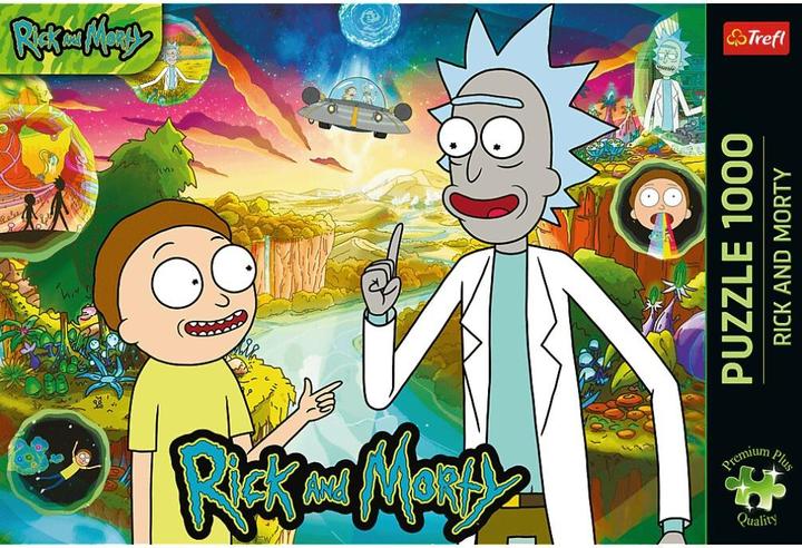 Actual product image Trefl Puzzle Premium Plus 1000 - Marvel Rick and Morty (1000 pieces)