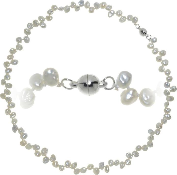 Actual product image Bijouteria Pearl necklace (Copper with silver coating, 60 cm)