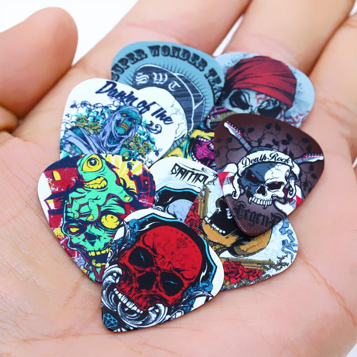 Produktbild JTI Totenkopf-Picks im 10er-Pack - Gitarrenzubehör (1 x, 0.71 mm)