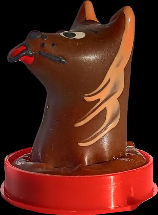 Produktbild Condomerie Scherzkondom Hund Braun Handbemalt aus Latex (1 Stk.)