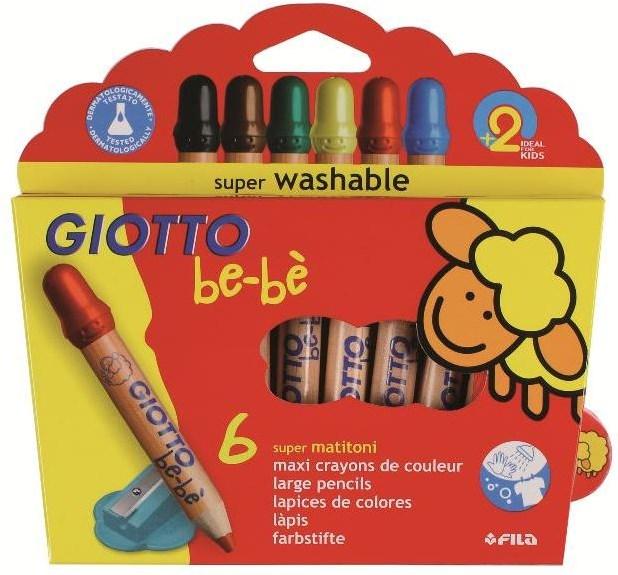 Image du produit Giotto Crayons de couleur be-bé Jumbo (Multicolore, 6 x)