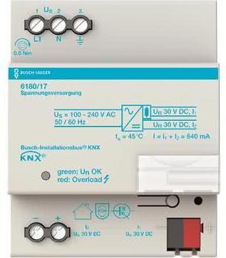 Produktbild Busch-Jaeger EIB-Spannungsversorgung InstaBus, 2L, 640mA, 6TE