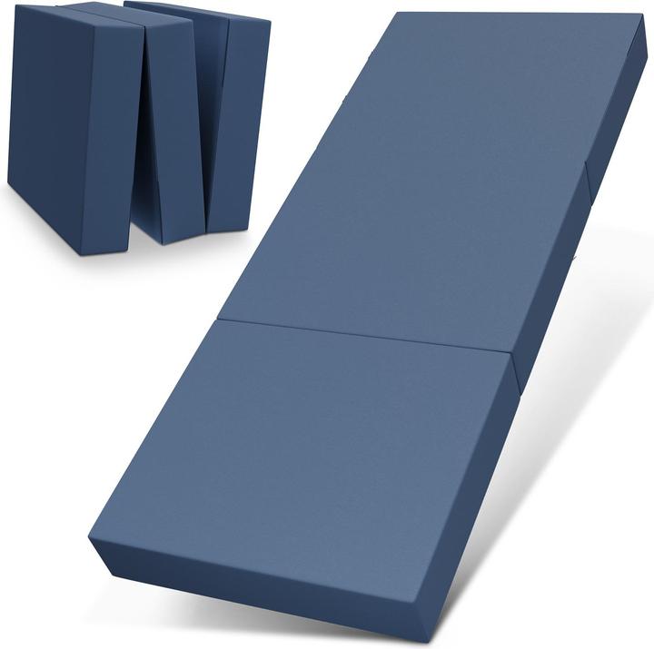 Actual product image Bestschlaf Klappmatratze, 3-teilige Faltmatratze, Reisebett, Gästematratze (75 x 195 cm, Foam core)