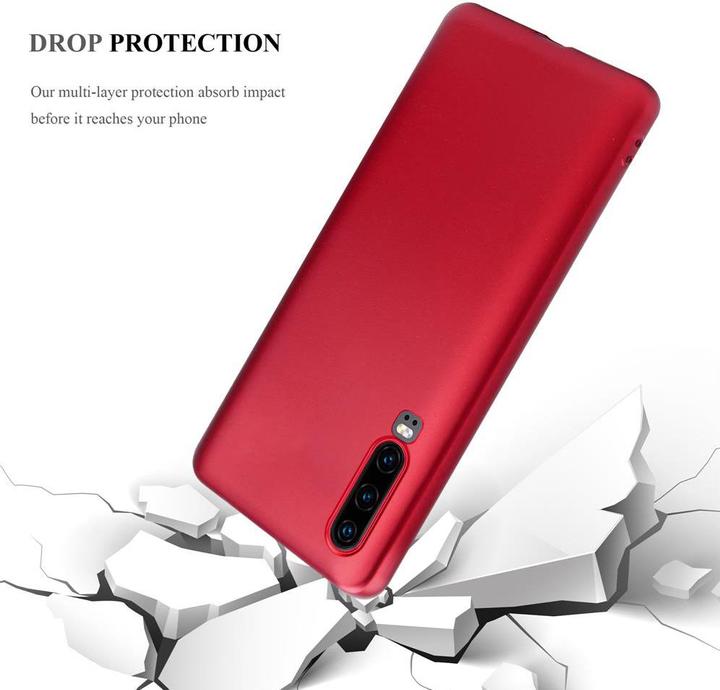 Actual product image Cadorabo Bumper TPU Matt Metallic (Huawei P30)