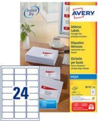 Image du produit Avery Dennison Etiquette d'adresse jet d'encre, 63,5 x 38,1 mm, blanc