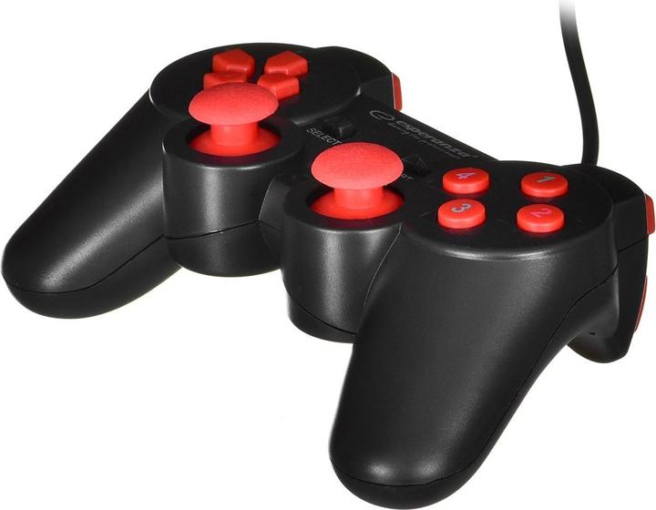 Actual product image Esperanza EGG102R Gaming Controller, USB 2.0 Gamepad Analog / Digital PC (PC)