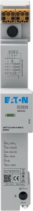 Image du produit Eaton SPZT123-300/3+NPE-S EP-501043 Parafoudre à courant de foudre EP-